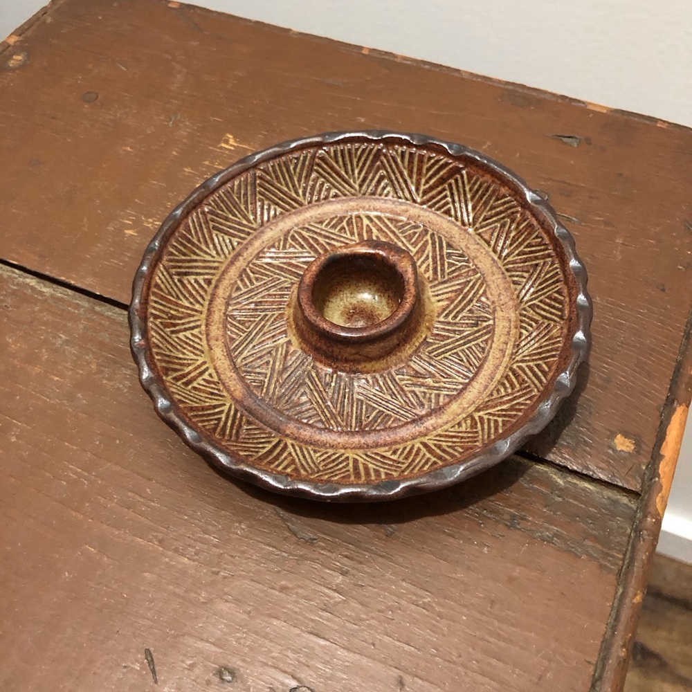 Vintage Six Nations Pottery Candle holder